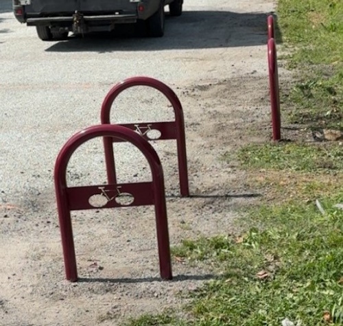 Arceau épingle avec logo vélo ou moto Marignac
