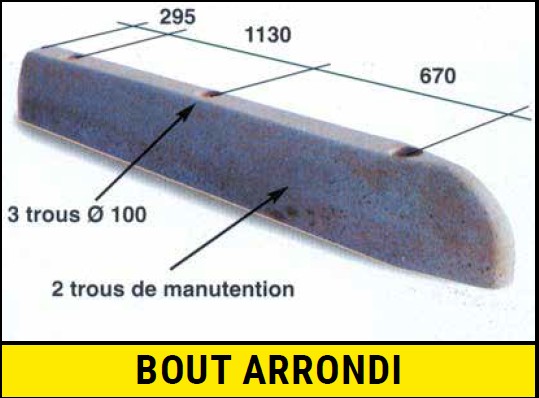 Chasse roues béton Jefferson