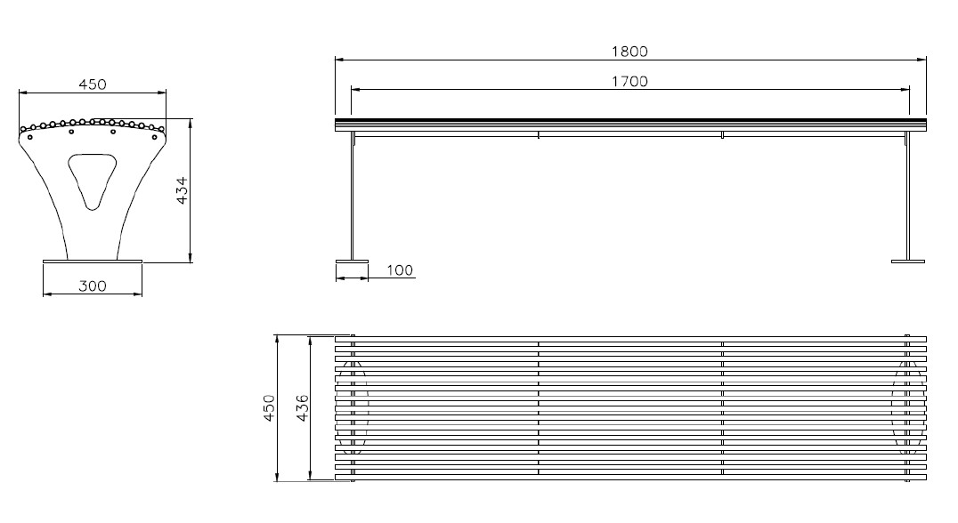 Banquette acier Jazz'In 1