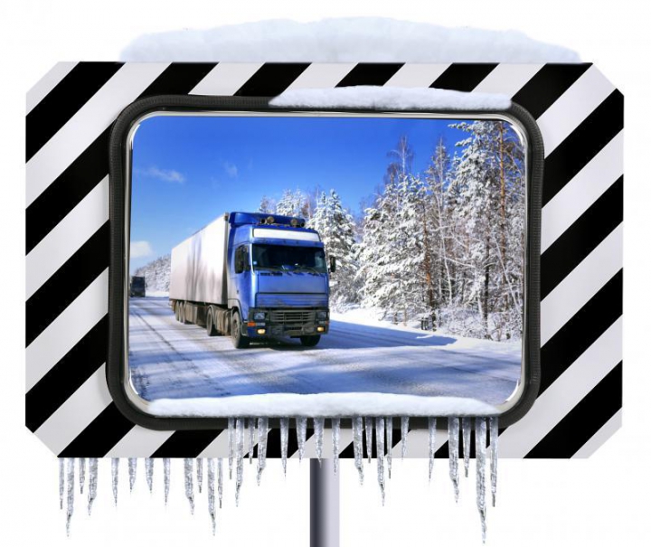 Miroir INOX POLI Dispositif ANTI-GIVRE
