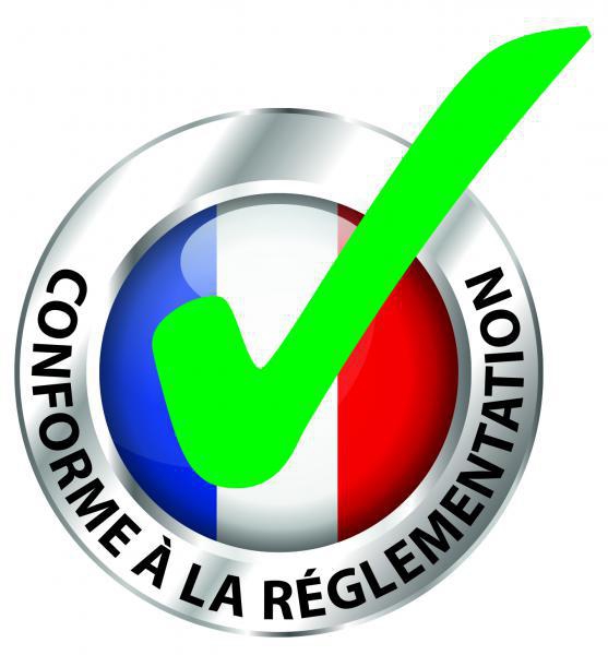 Conforme à la règlementation
