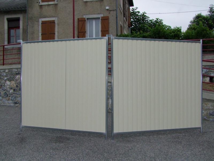 Panneau de chantier tôlé