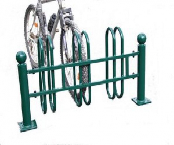 Base cycle  3 places avec tête de potelet à boule Lerida 