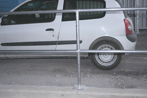 Fixation poteau et platine